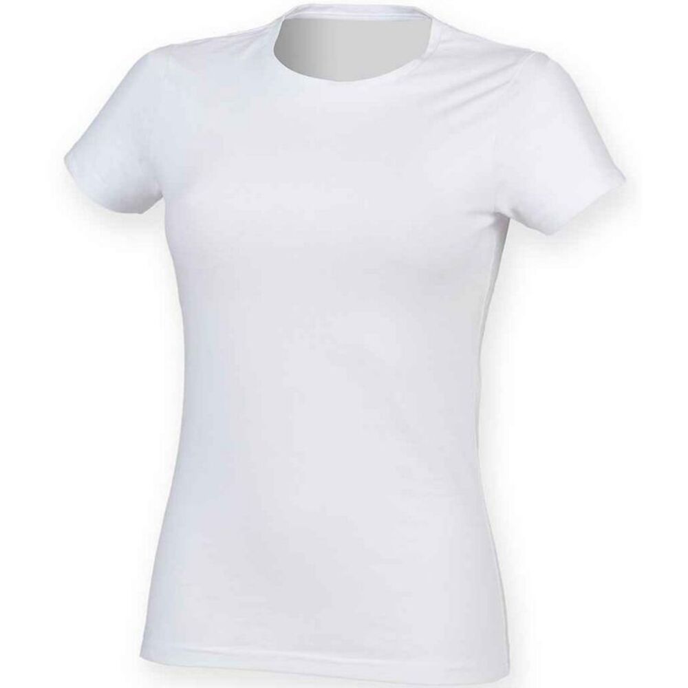 SF Womens/Ladies Feel Good T-Shirt / White